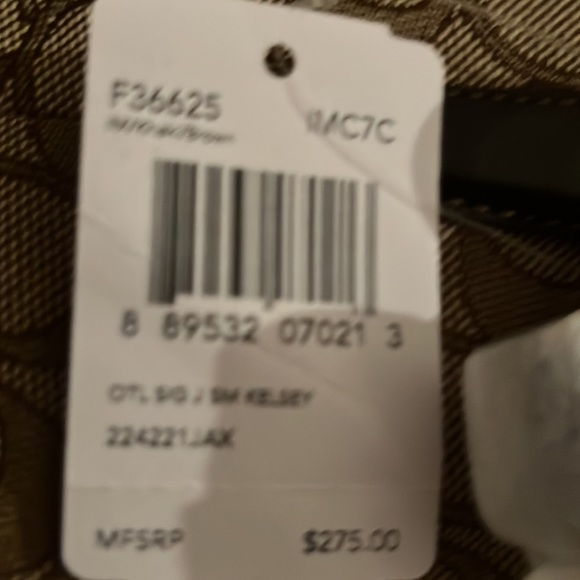 NEW WITH TAGS COACH WOMEN'S SMALL KELSEY SATCHEL KHAKI/BROWN BELOW $275 RETAIL - Picture 6 of 9